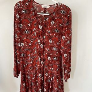 A.L.C Dark Red Dress